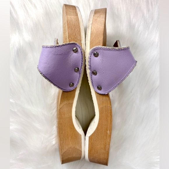 DR. SCHOLL'S Lavender Leather Slide - Picture 5 of 7
